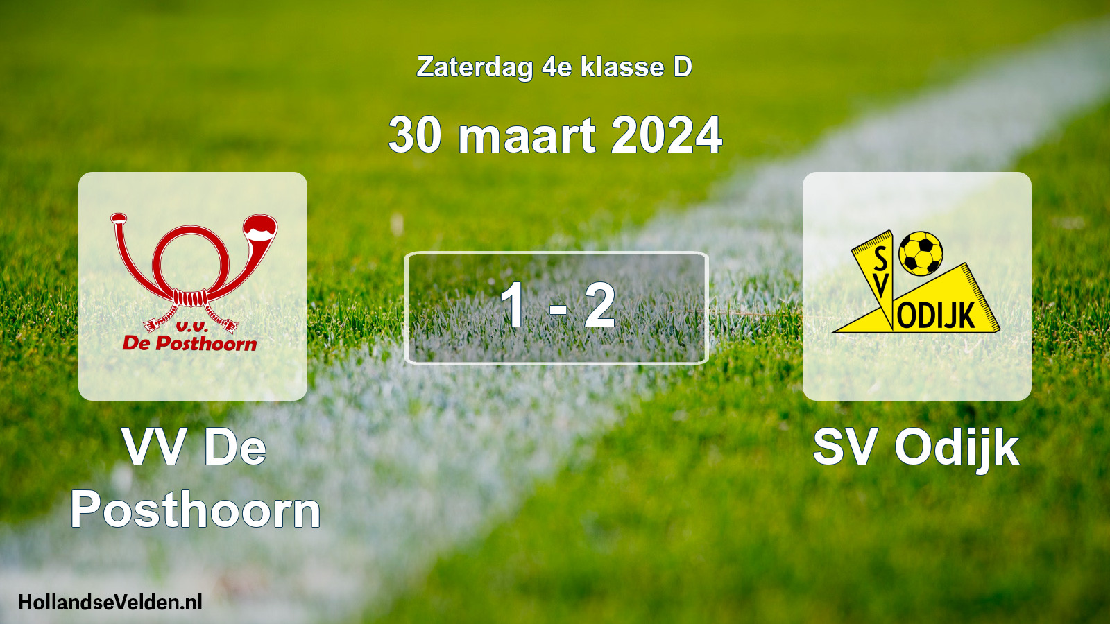 Total number of matches played: VV De Posthoorn - SV Odijk 1 - 2 (30 March 2024)