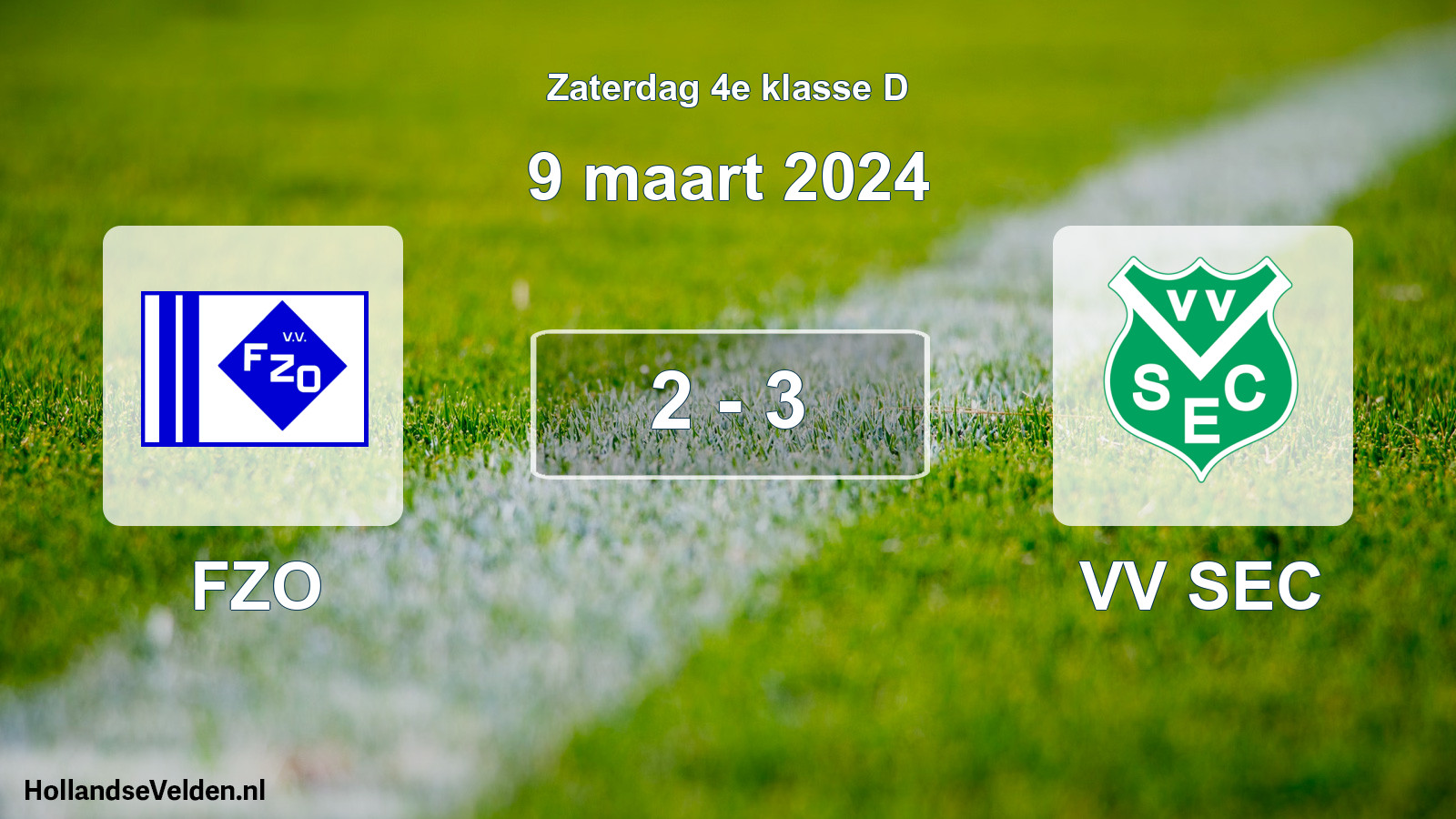 Total number of matches played: FZO - VV SEC 2 - 3 (9 March 2024)