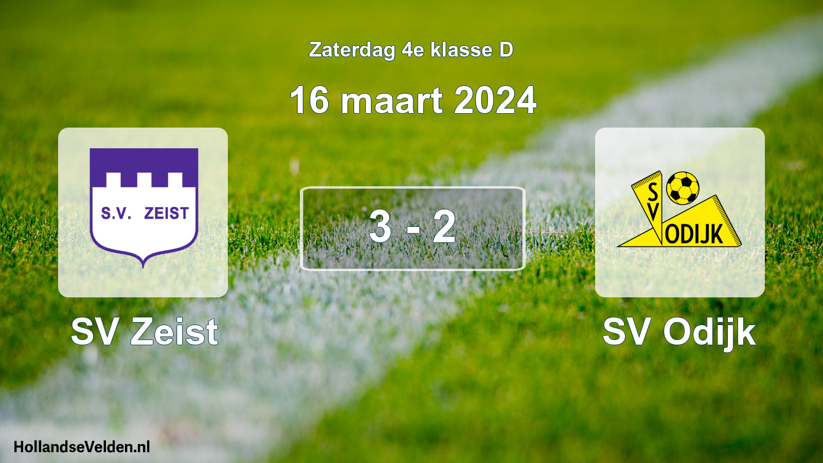 Total number of matches played: SV Zeist - SV Odijk 3 - 2 (16 March 2024)