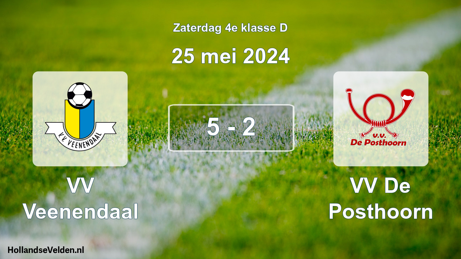 Total number of matches played: VV Veenendaal - VV De Posthoorn 5 - 2 (25 May 2024)