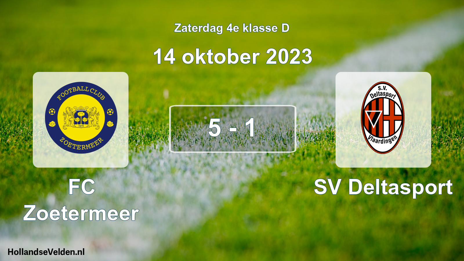 Total number of matches played: FC Zoetermeer - SV Deltasport 5 - 1 (14 October 2023)