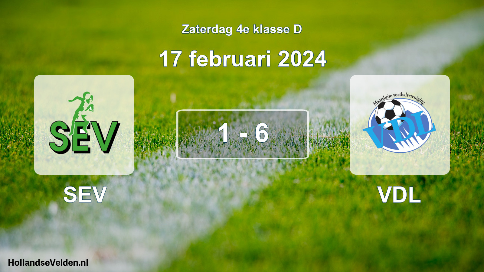 Total number of matches played: SEV - VDL 1 - 6 (17 February 2024)