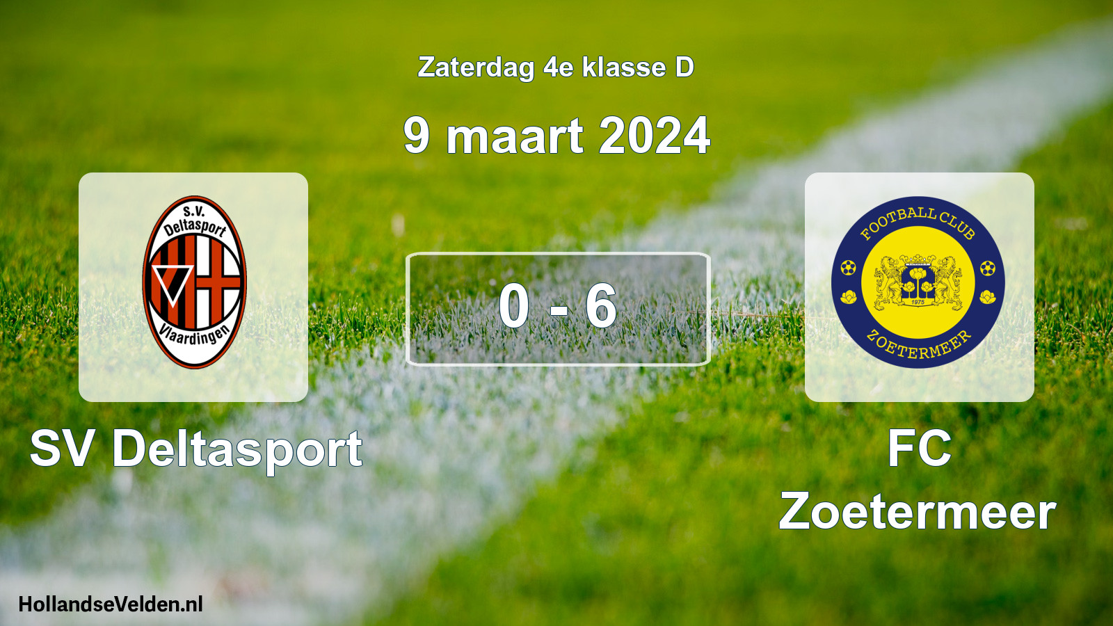 Total number of matches played: SV Deltasport - FC Zoetermeer 0 - 6 (9 March 2024)