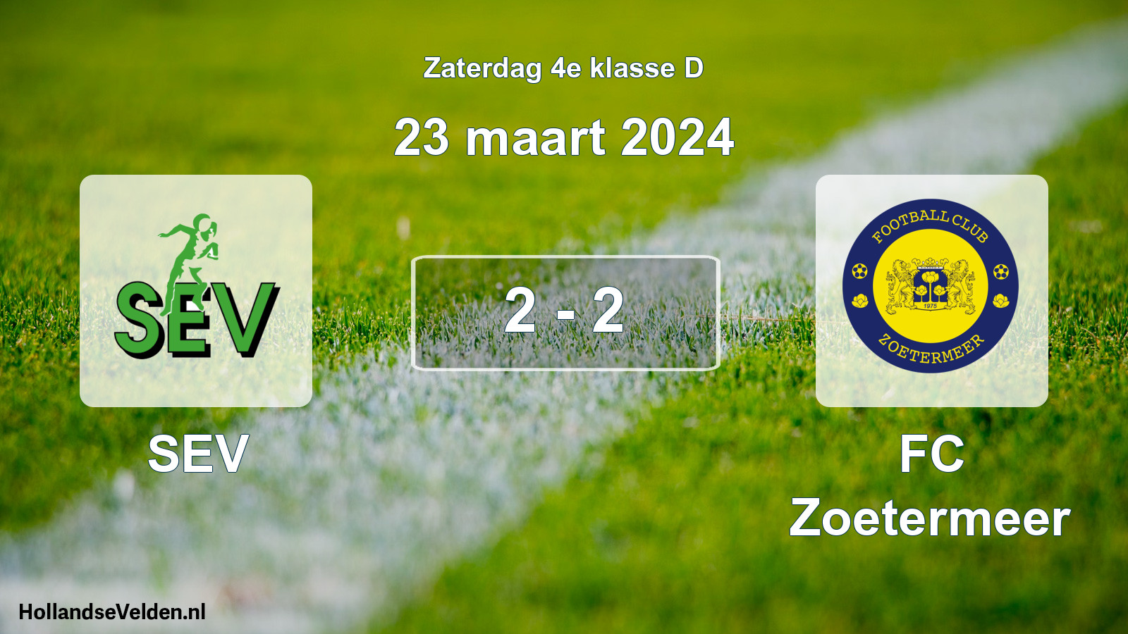 Total number of matches played: SEV - FC Zoetermeer 2 - 2 (23 March 2024)