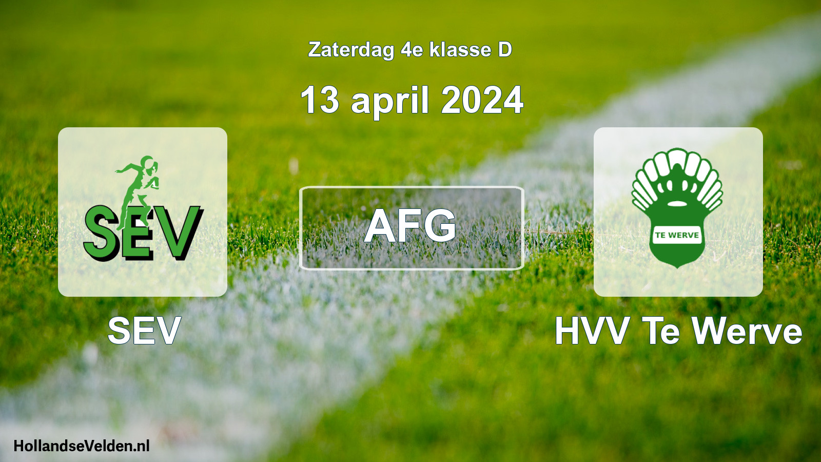 Scheduled Match: SEV - HVV Te Werve (13 April 2024)