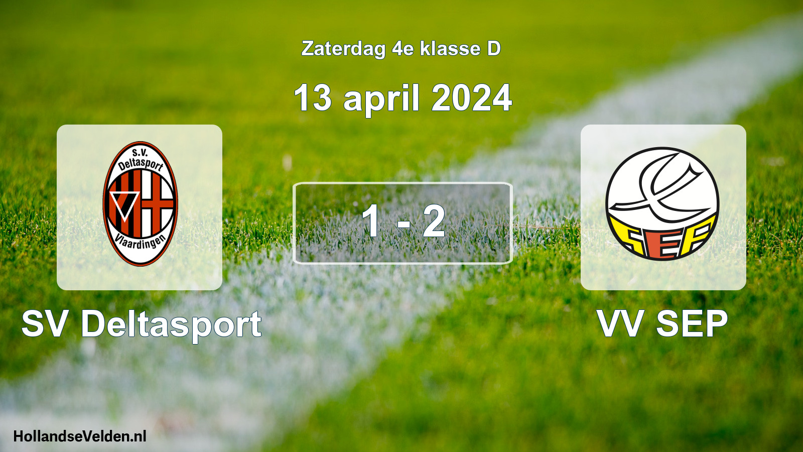 Total number of matches played: SV Deltasport - VV SEP 1 - 2 (13 April 2024)