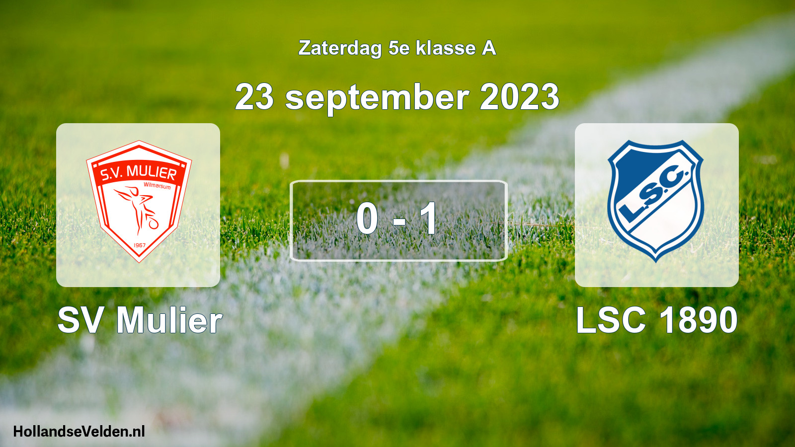 Total number of matches played: SV Mulier - LSC 1890 0 - 1 (23 September 2023)