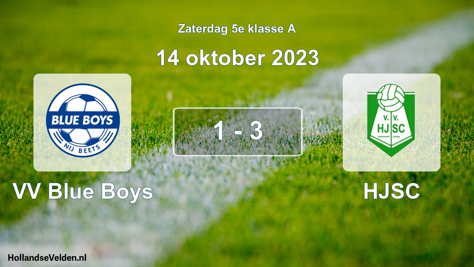 Total number of matches played: VV Blue Boys - HJSC 1 - 3 (14 October 2023)