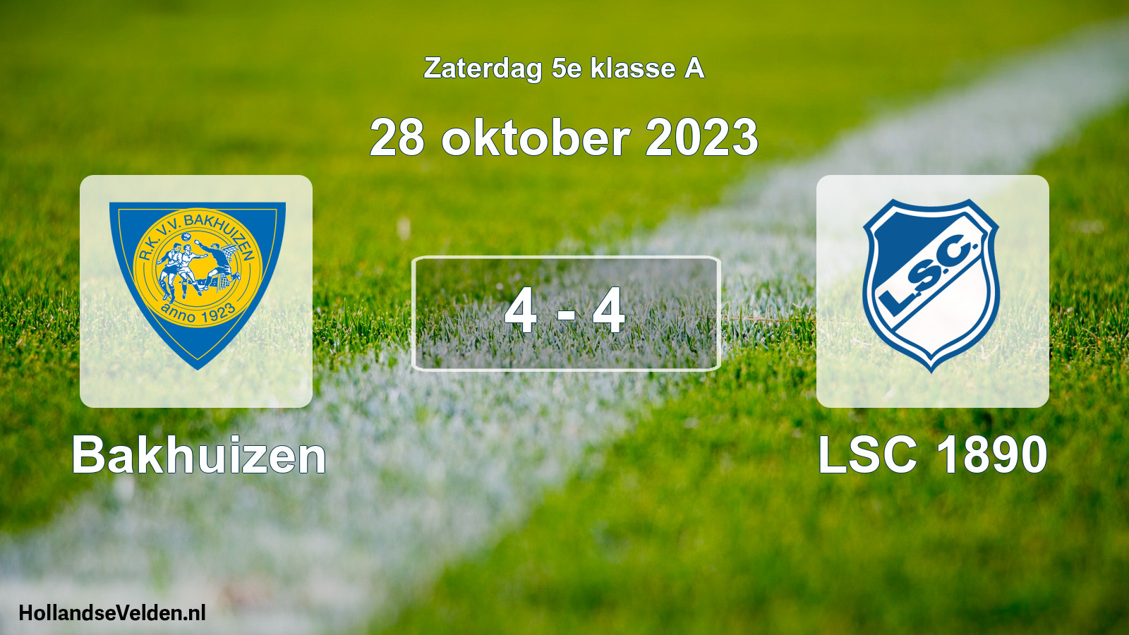 Total number of matches played: Bakhuizen - LSC 1890 4 - 4 (28 October 2023)