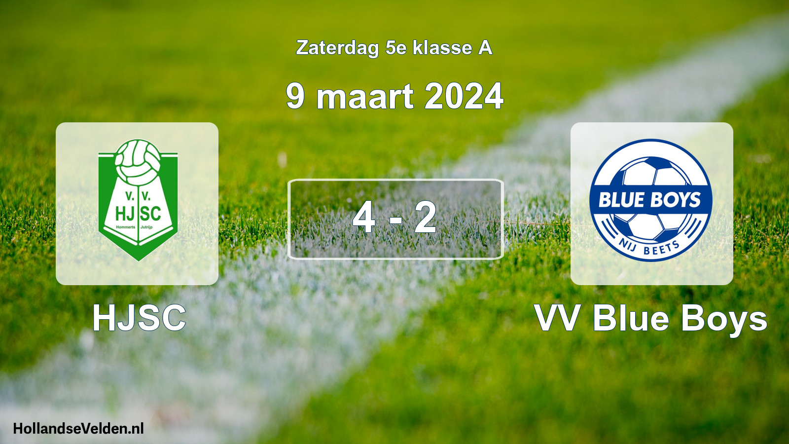 Total number of matches played: HJSC - VV Blue Boys 4 - 2 (9 March 2024)