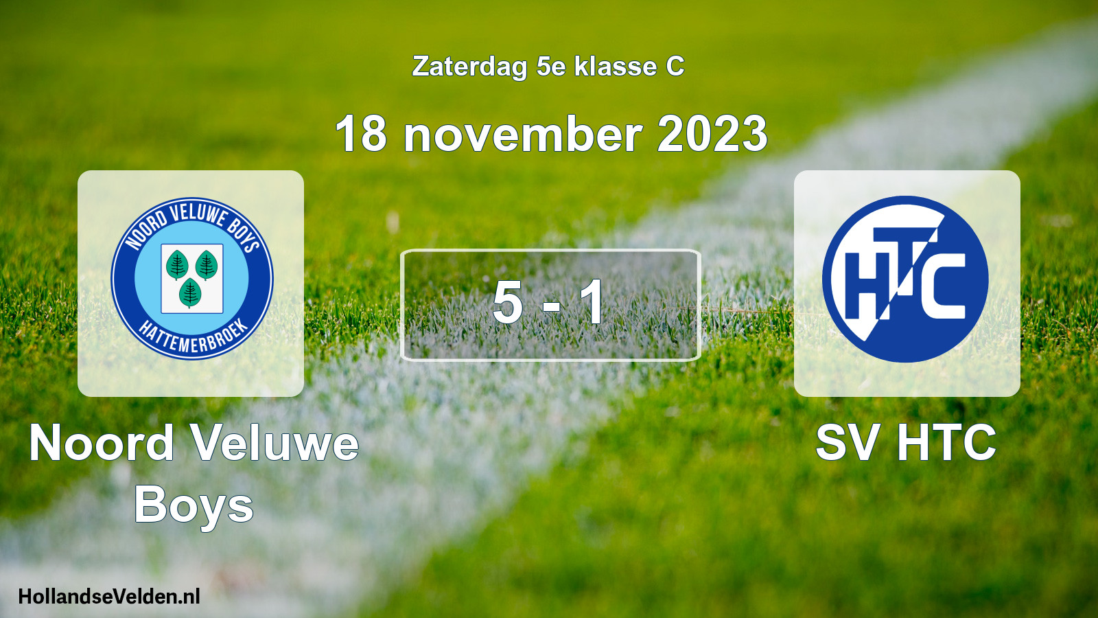 Total number of matches played: Noord Veluwe Boys - SV HTC 5 - 1 (18 November 2023)