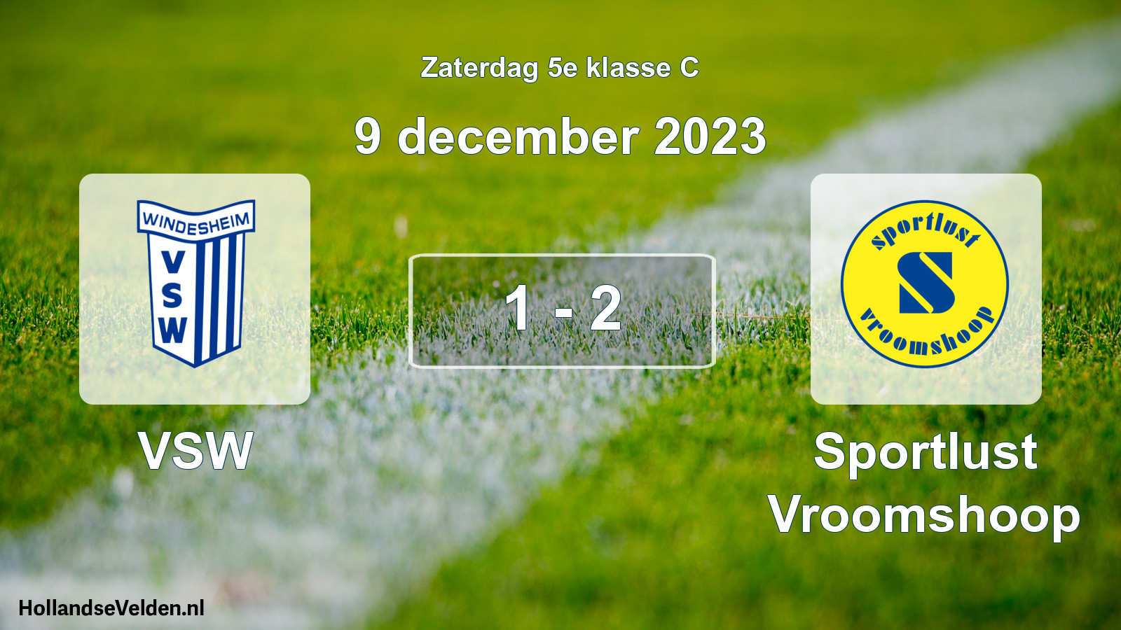 Total number of matches played: VSW - Sportlust Vroomshoop 1 - 2 (9 December 2023)