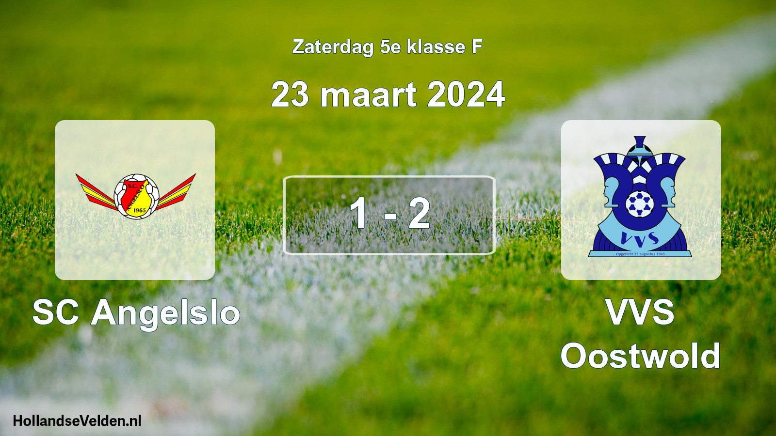 Total number of matches played: SC Angelslo - VVS Oostwold 1 - 2 (23 March 2024)