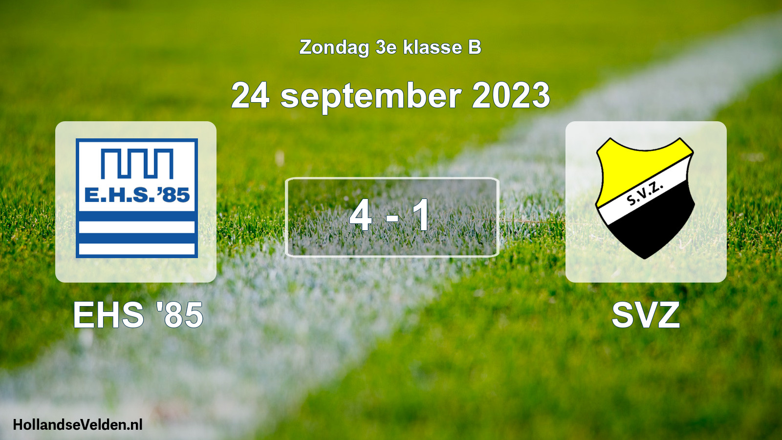 Total number of matches played: EHS '85 - SVZ 4 - 1 (24 September 2023)