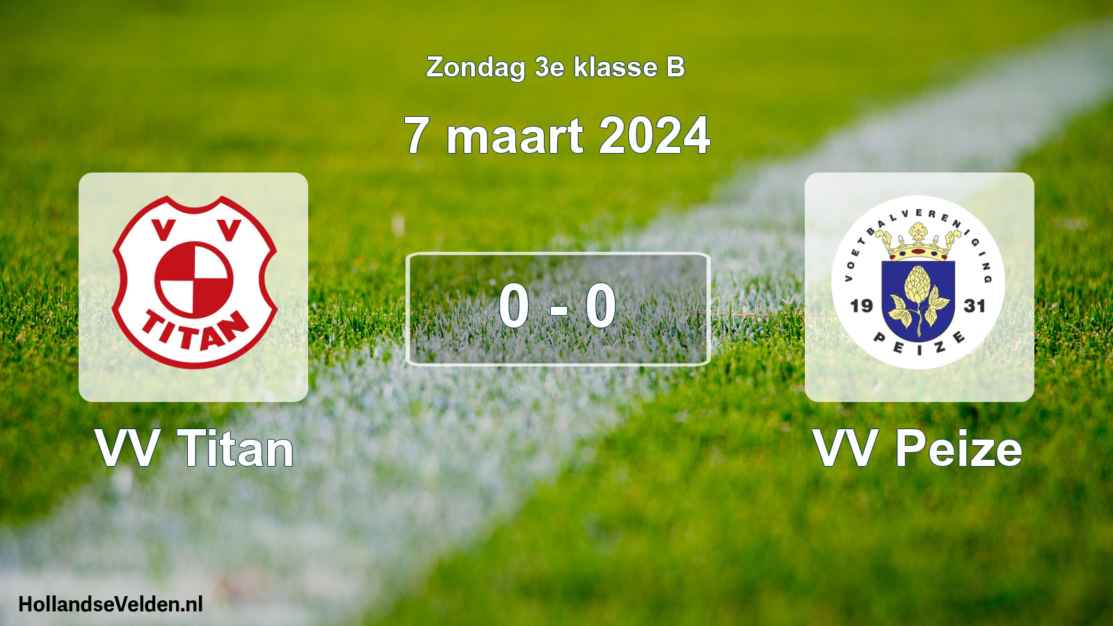 Total number of matches played: VV Titan - VV Peize 0 - 0 (7 March 2024)