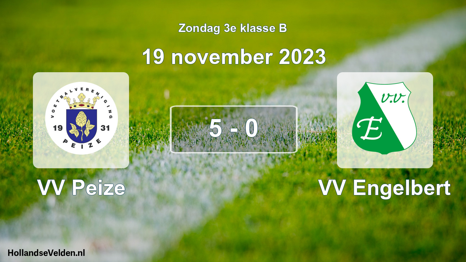 Total number of matches played: VV Peize - VV Engelbert 5 - 0 (19 November 2023)
