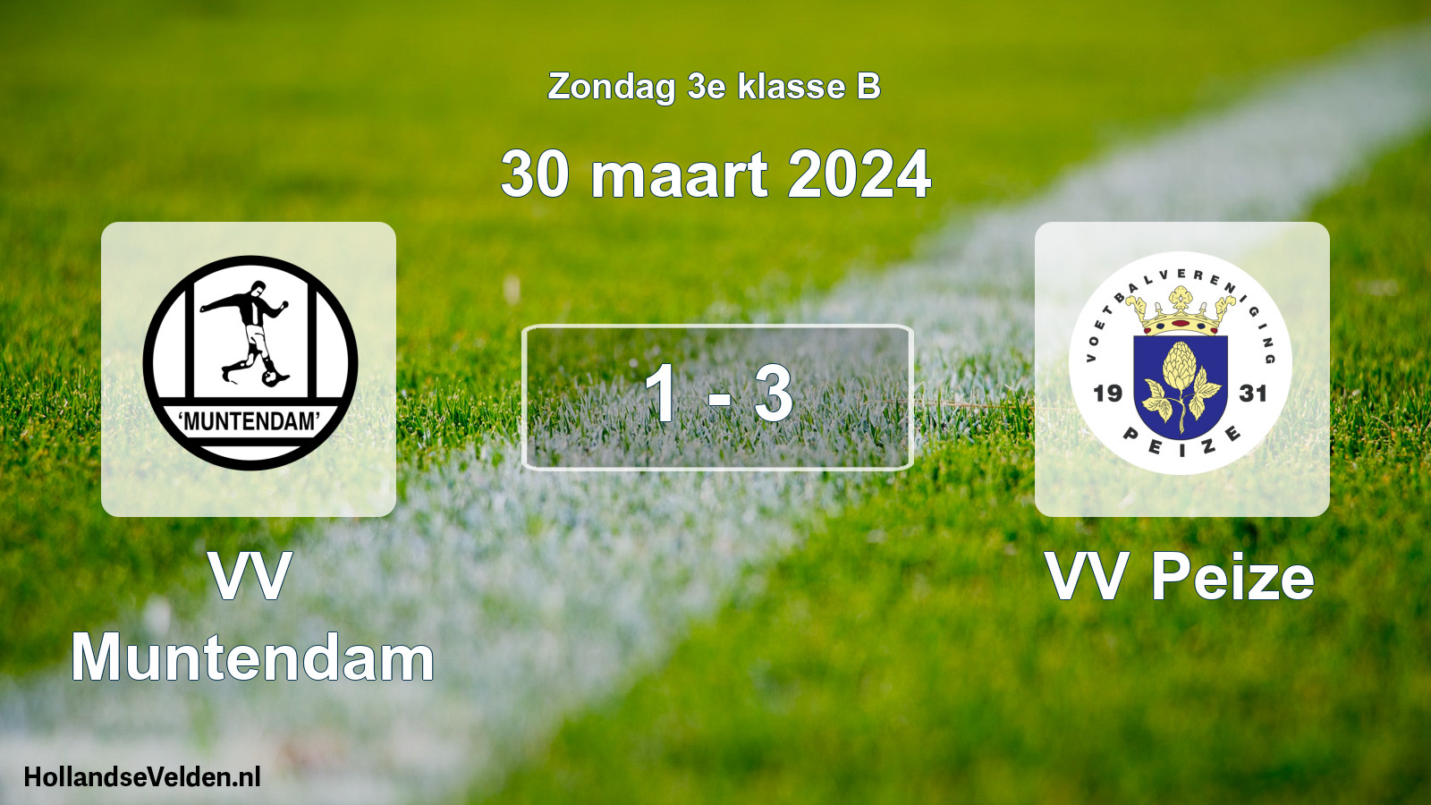 Total number of matches played: VV Muntendam - VV Peize 1 - 3 (30 March 2024)
