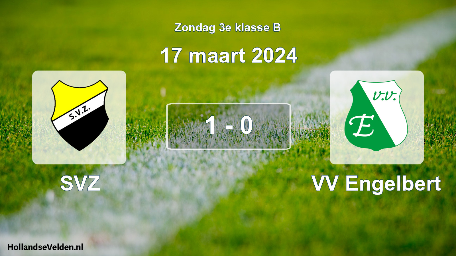 Total number of matches played: SVZ - VV Engelbert 1 - 0 (17 March 2024)