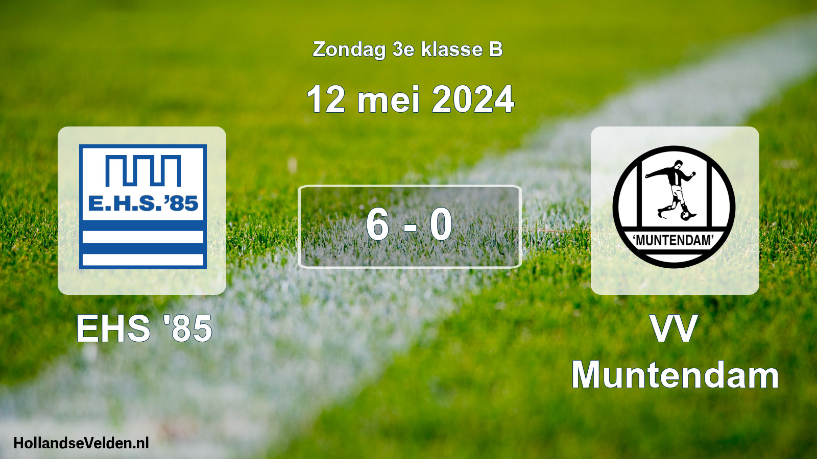 Total number of matches played: EHS '85 - VV Muntendam 6 - 0 (12 May 2024)