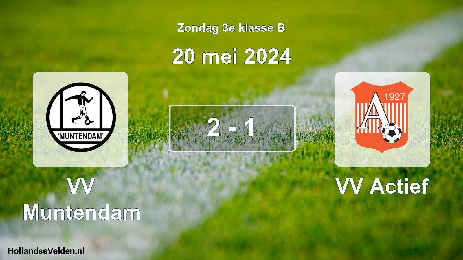 Total number of matches played: VV Muntendam - VV Actief 2 - 1 (20 May 2024)