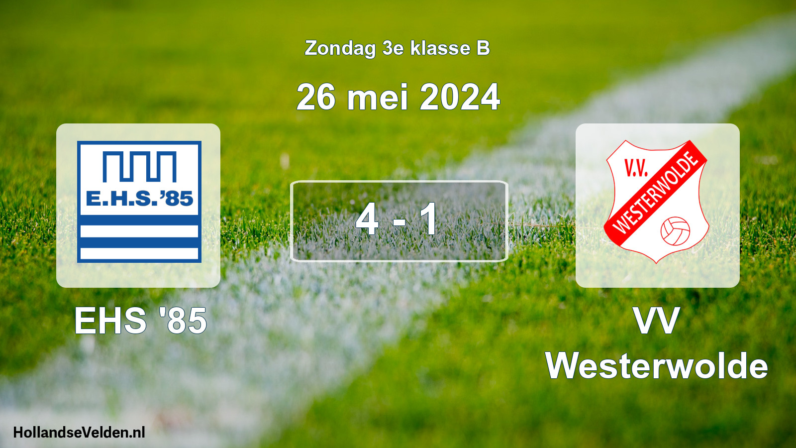 Total number of matches played: EHS '85 - VV Westerwolde 4 - 1 (26 May 2024)