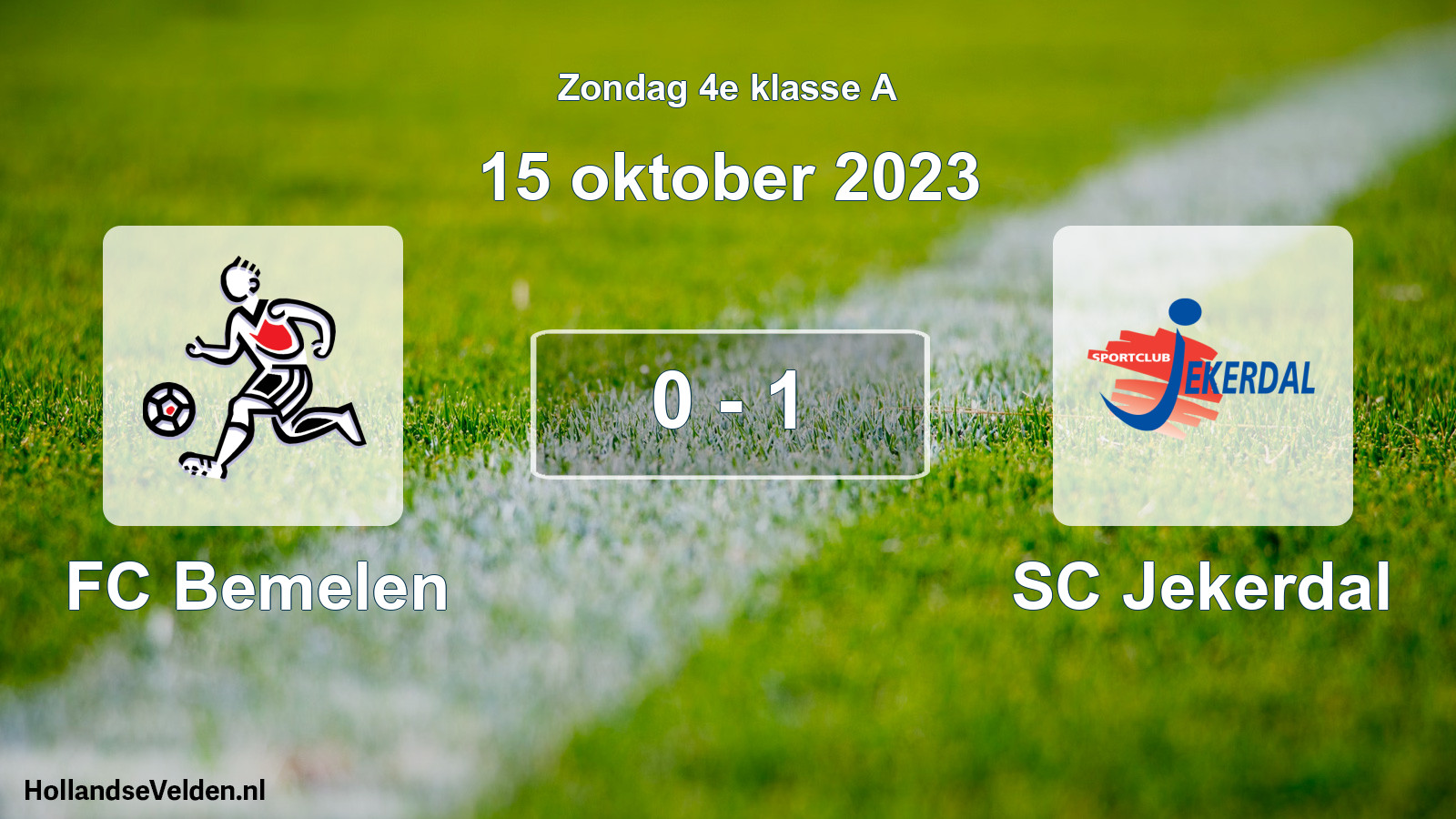 Total number of matches played: FC Bemelen - SC Jekerdal 0 - 1 (15 October 2023)