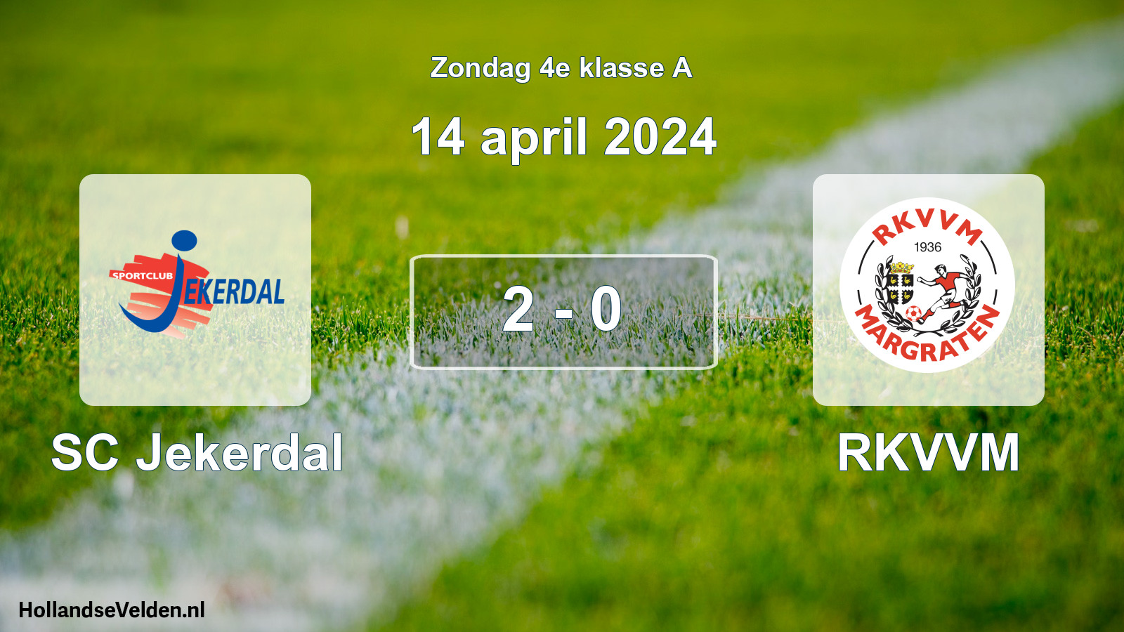 Total number of matches played: SC Jekerdal - RKVVM 2 - 0 (14 April 2024)