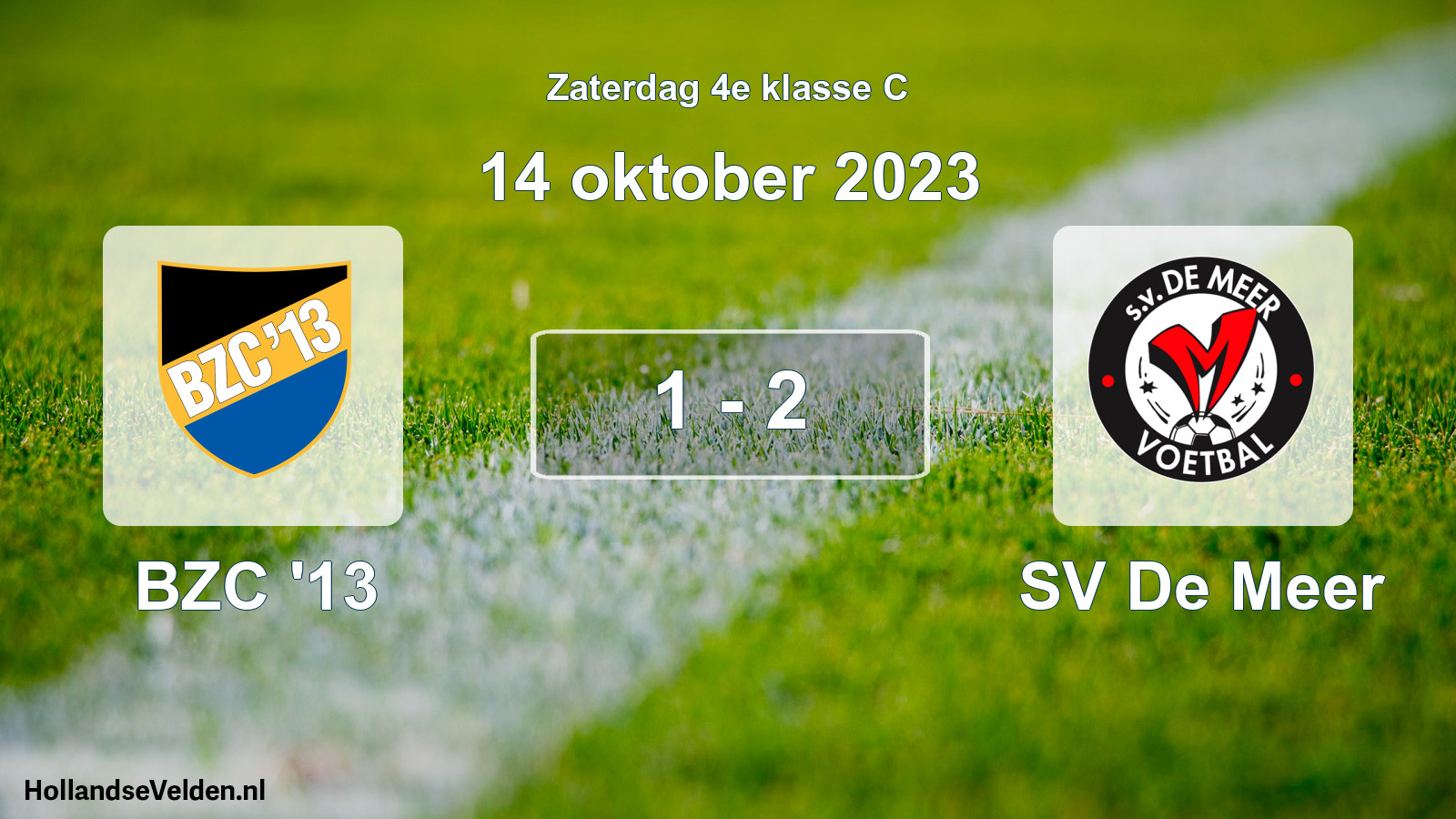 Total number of matches played: BZC '13 - SV De Meer 1 - 2 (14 October 2023)
