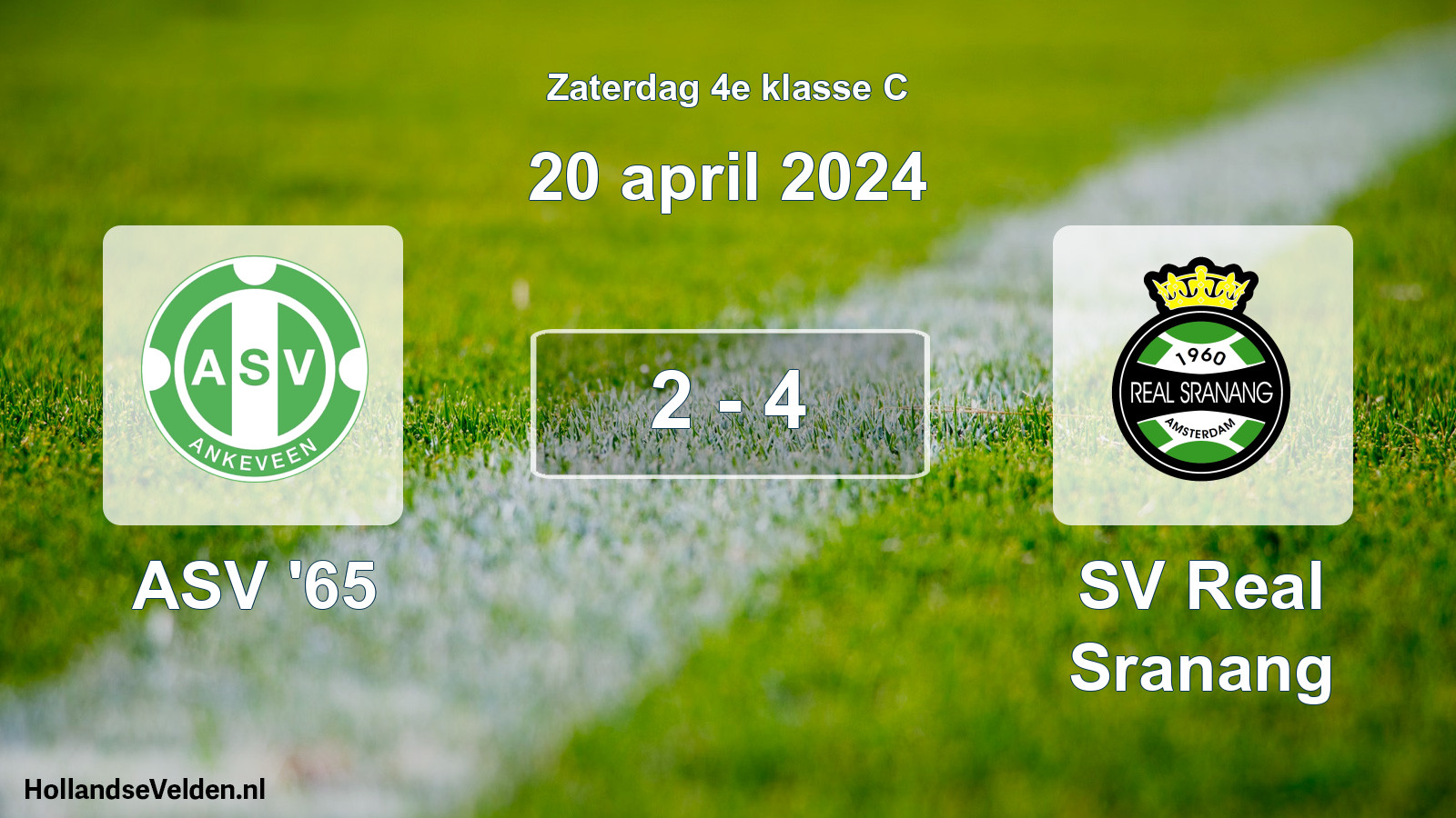 Total number of matches played: ASV '65 - SV Real Sranang 2 - 4 (20 April 2024)