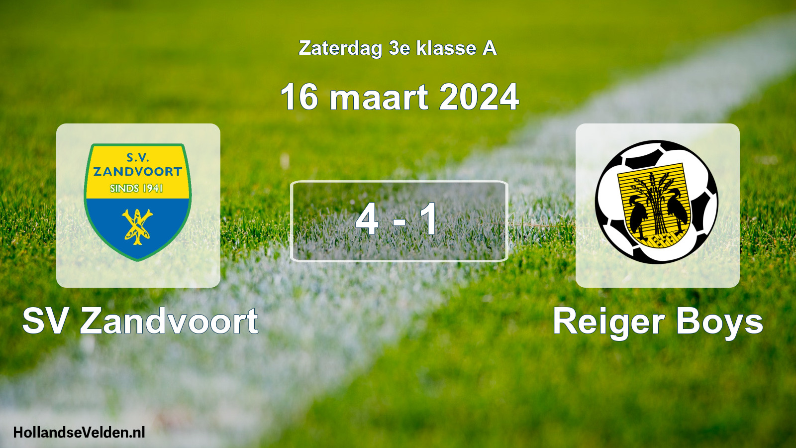 Total number of matches played: SV Zandvoort - Reiger Boys 4 - 1 (16 March 2024)