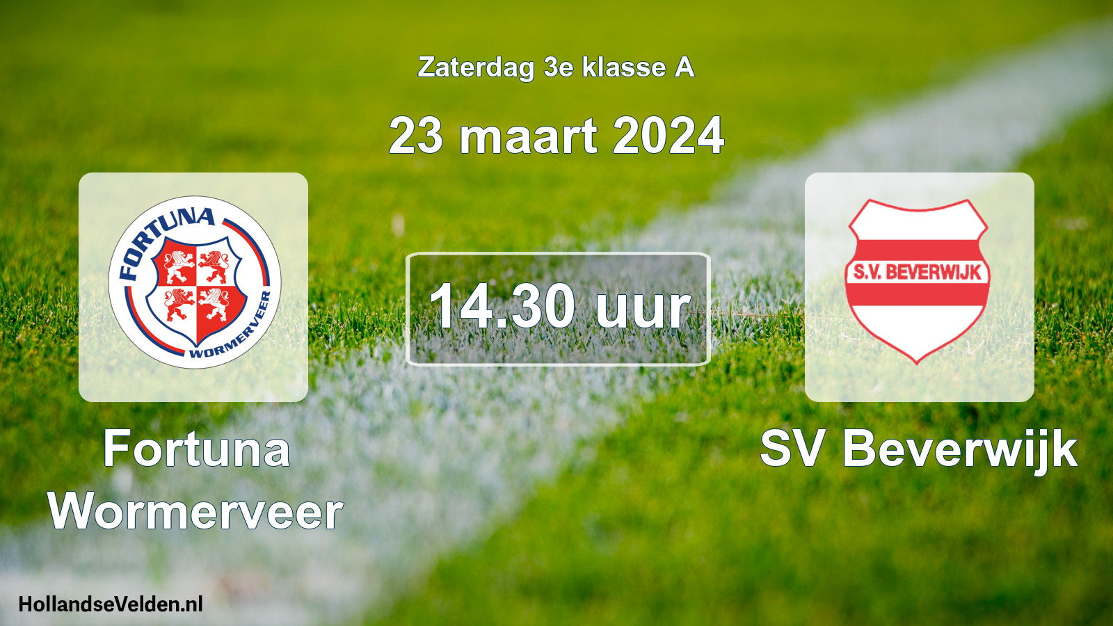 Scheduled Match: Fortuna Wormerveer - SV Beverwijk (23 March 2024)