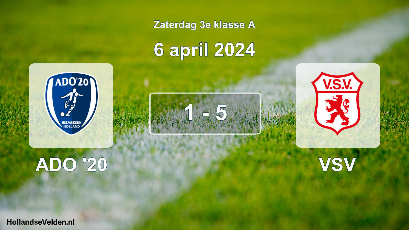 Total number of matches played: ADO '20 - VSV 1 - 5 (6 April 2024)