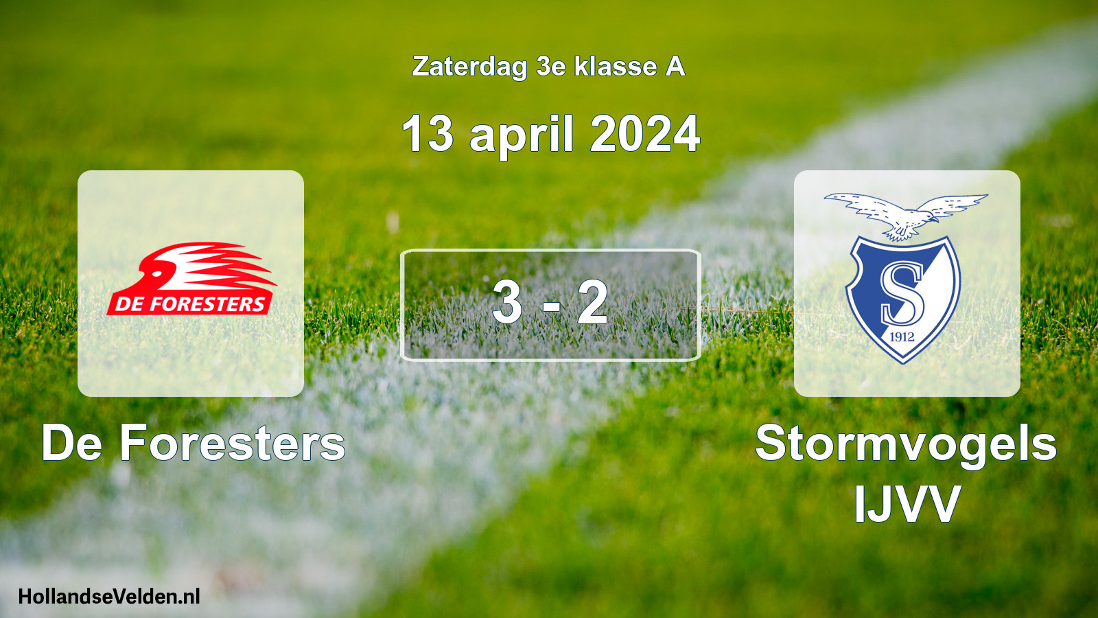 Total number of matches played: De Foresters - Stormvogels IJVV 3 - 2 (13 April 2024)