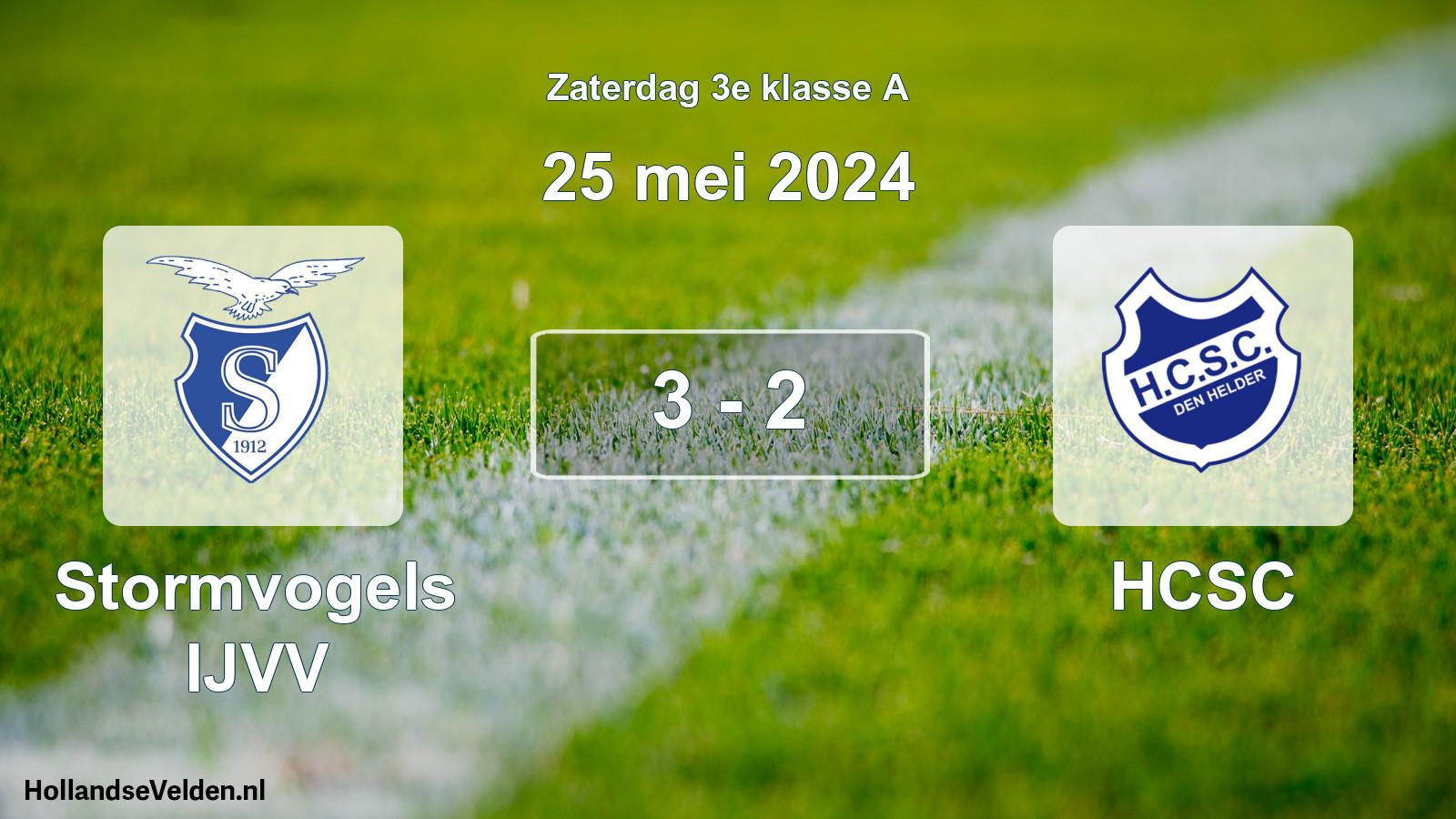 Total number of matches played: Stormvogels IJVV - HCSC 3 - 2 (25 May 2024)