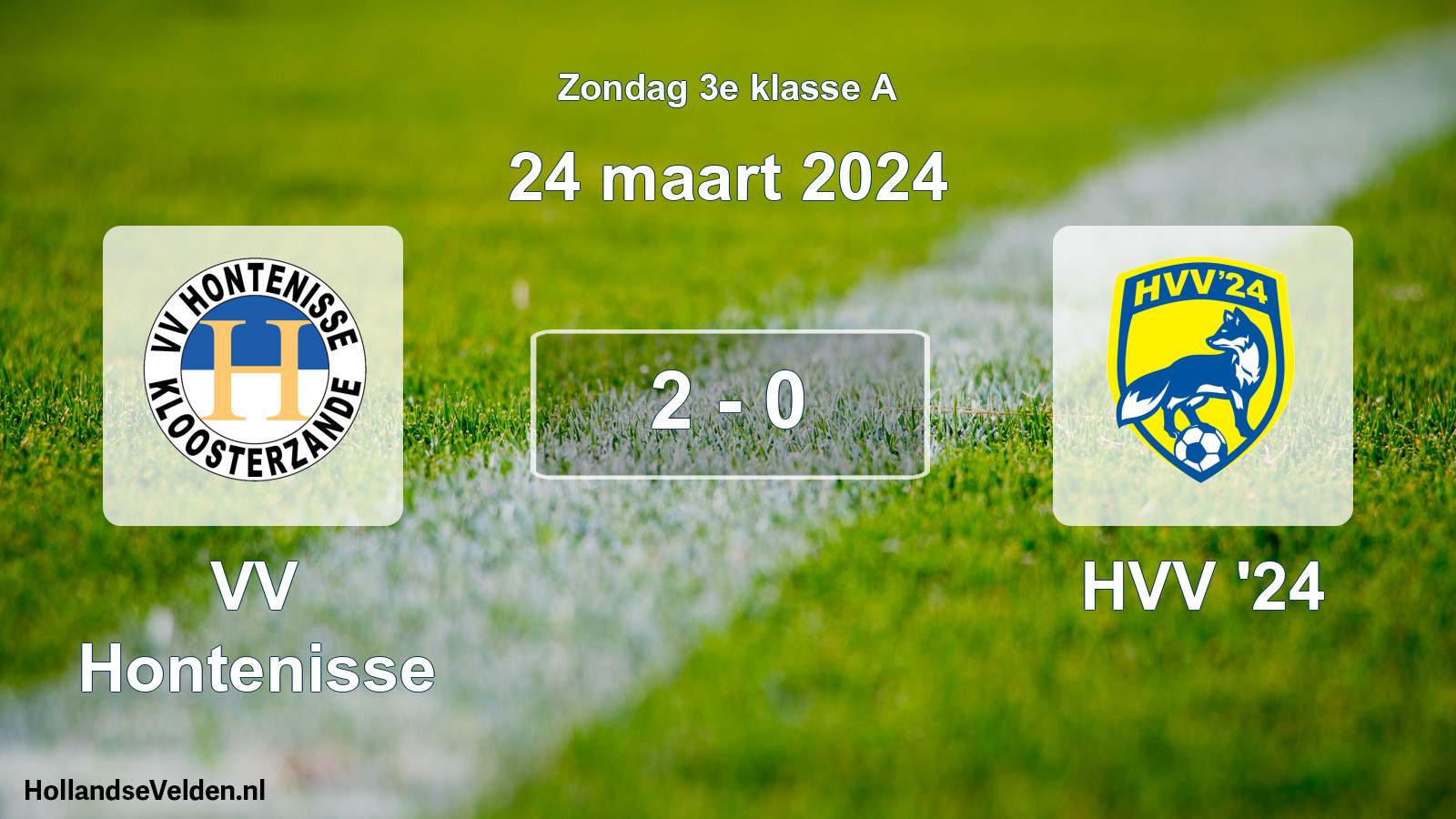 Total number of matches played: VV Hontenisse - HVV '24 2 - 0 (24 March 2024)
