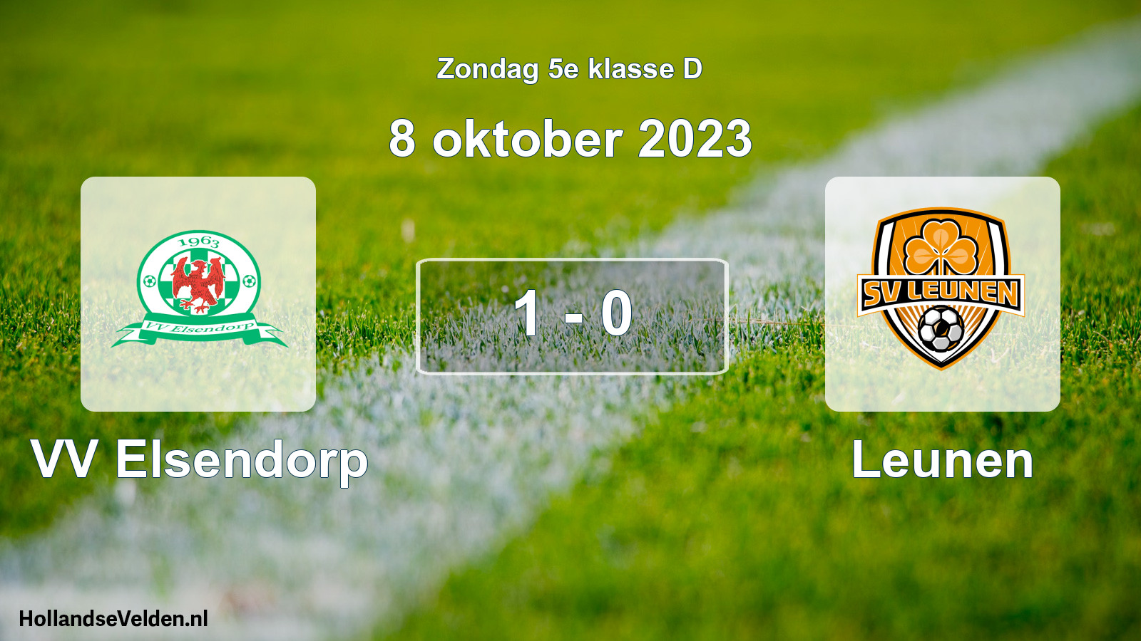 Total number of matches played: VV Elsendorp - Leunen 1 - 0 (8 October 2023)