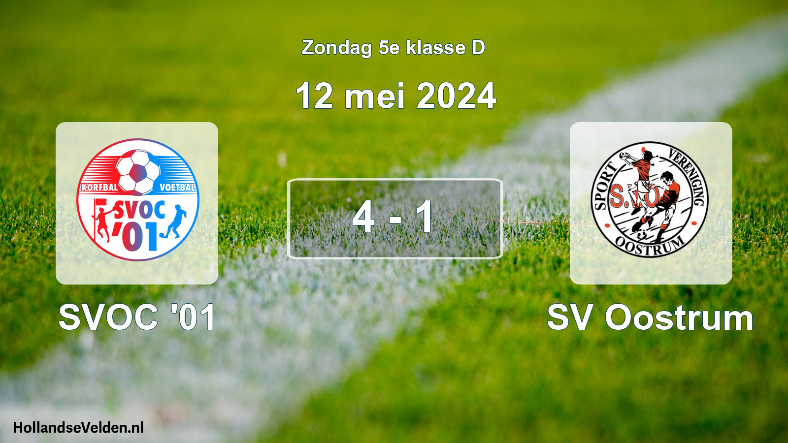Total number of matches played: SVOC '01 - SV Oostrum 4 - 1 (12 May 2024)