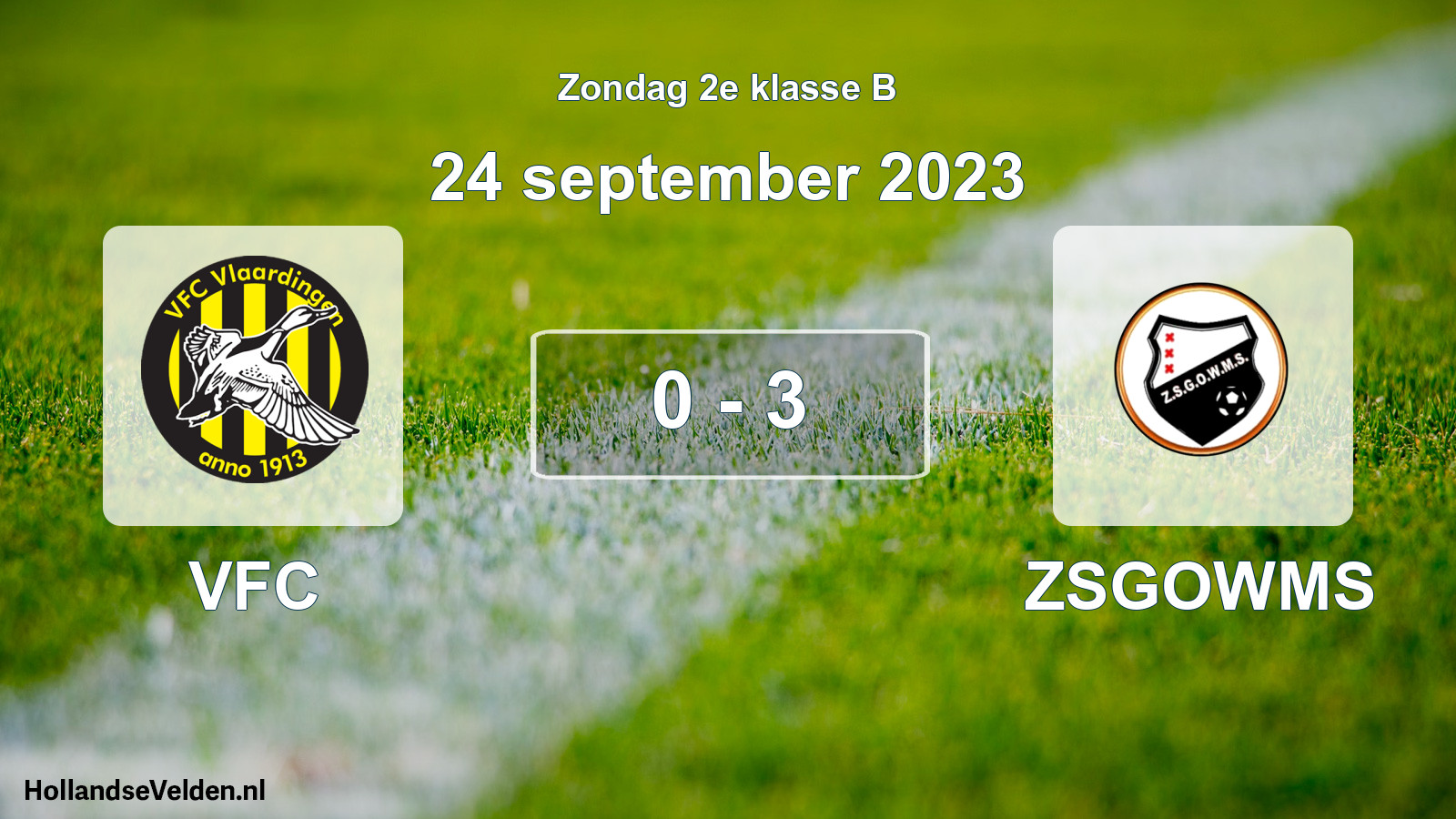 Total number of matches played: VFC - ZSGOWMS 0 - 3 (24 September 2023)