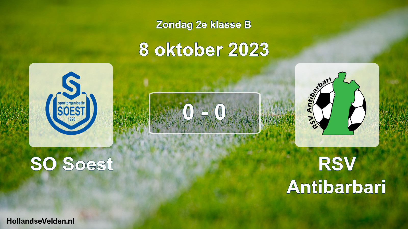 Total number of matches played: SO Soest - RSV Antibarbari 0 - 0 (8 October 2023)