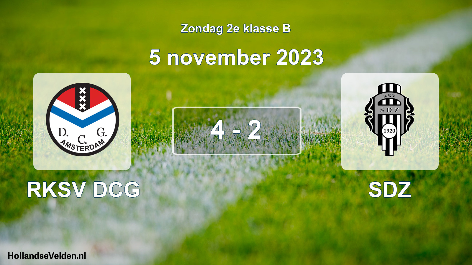 Total number of matches played: RKSV DCG - SDZ 4 - 2 (5 November 2023)