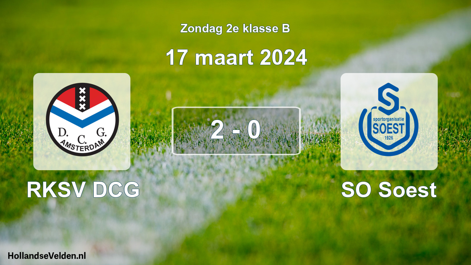 Total number of matches played: RKSV DCG - SO Soest 2 - 0 (17 March 2024)