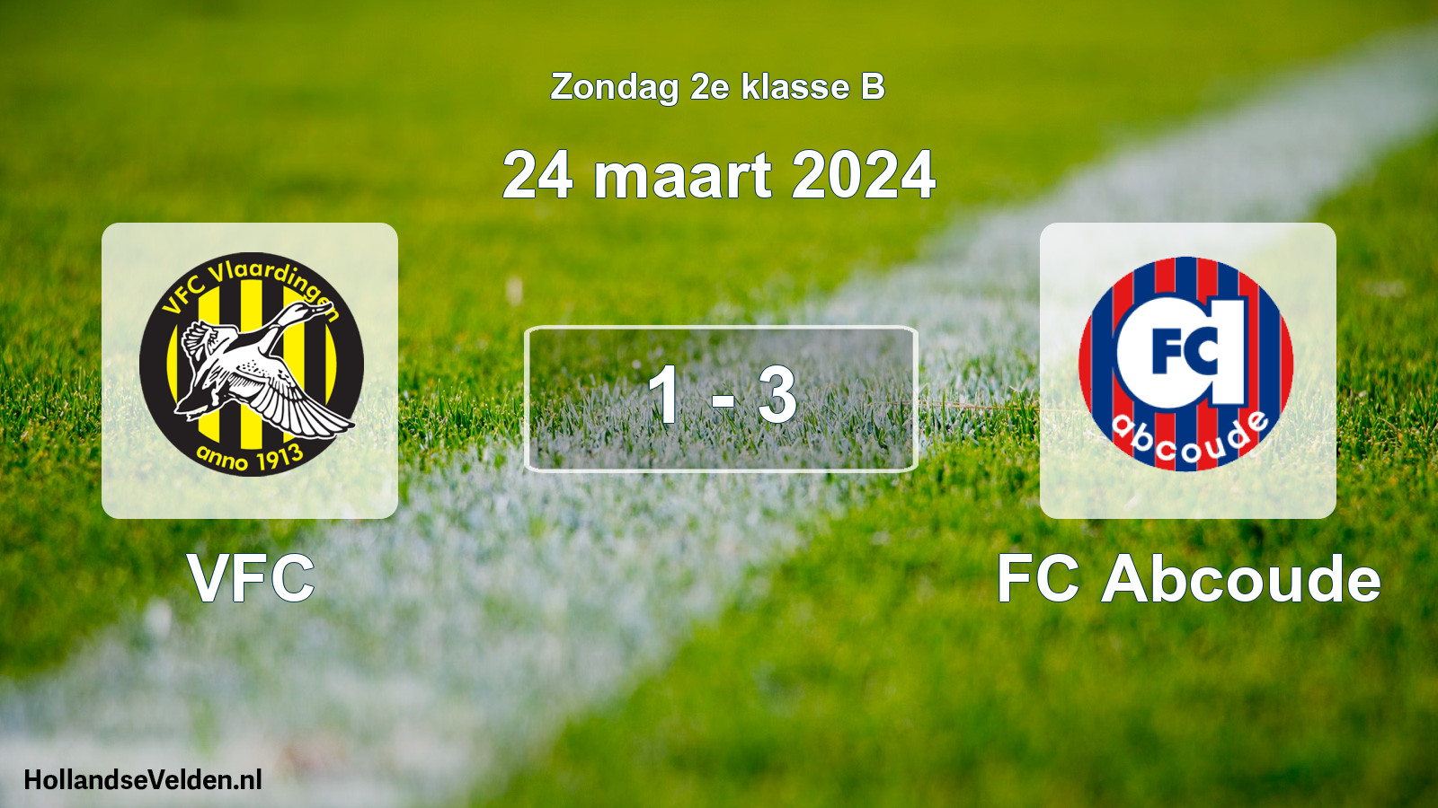Total number of matches played: VFC - FC Abcoude 1 - 3 (24 March 2024)