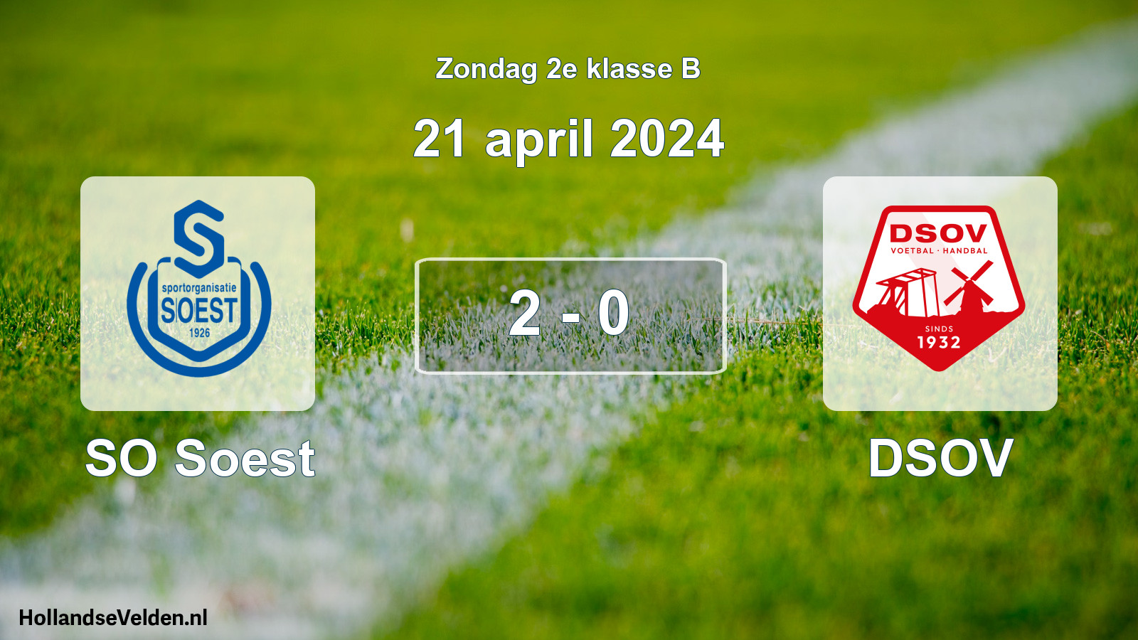 Total number of matches played: SO Soest - DSOV 2 - 0 (21 April 2024)