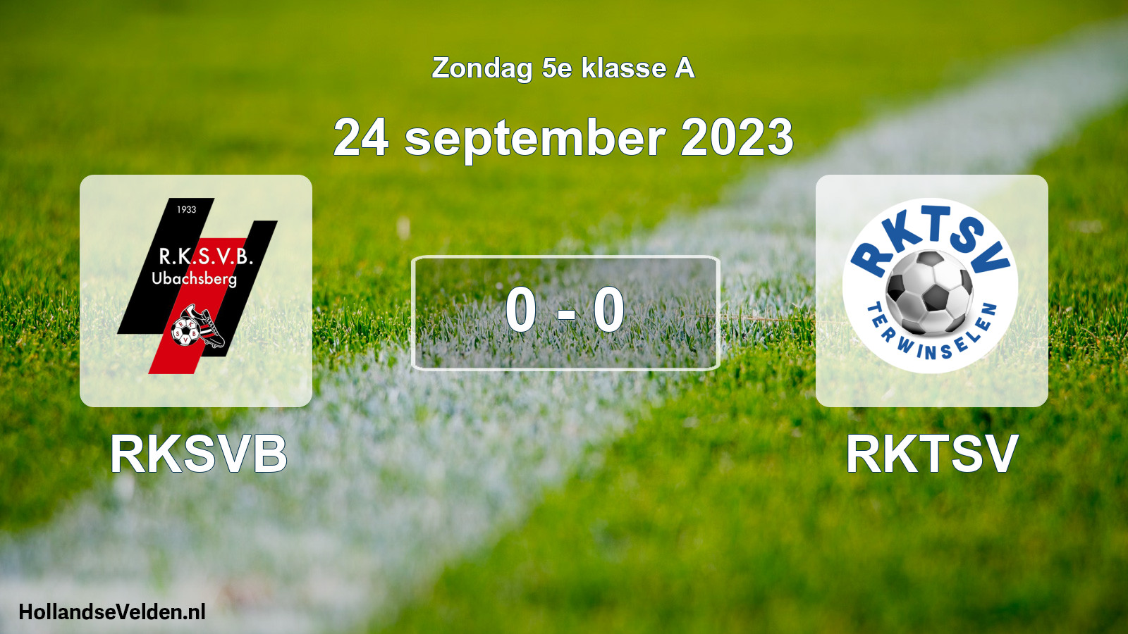Total number of matches played: RKSVB - RKTSV 0 - 0 (24 September 2023)