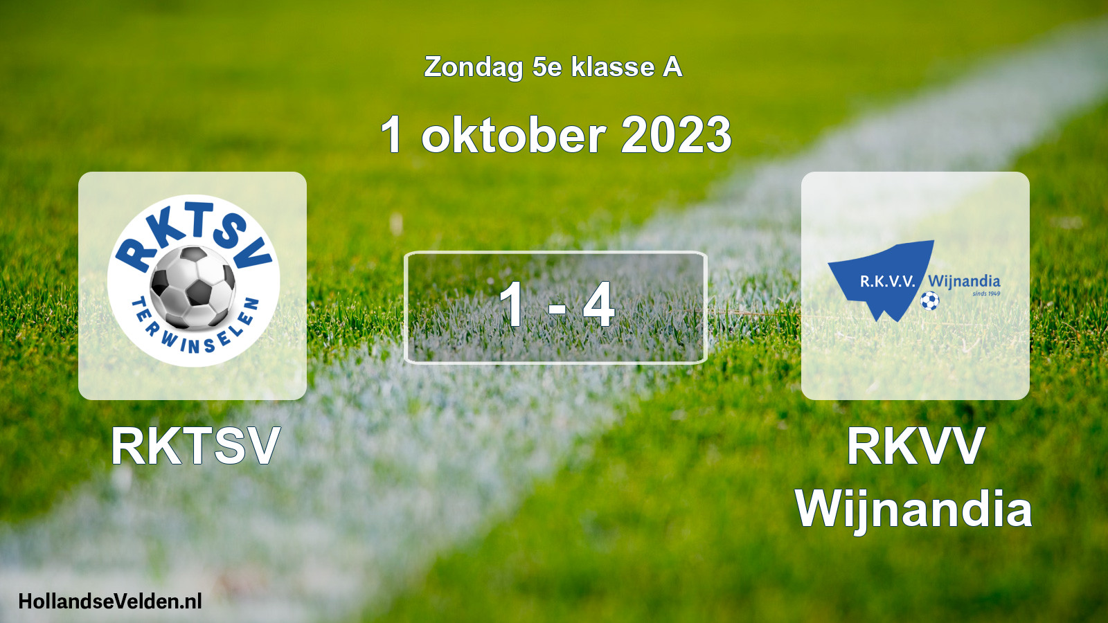 Total number of matches played: RKTSV - RKVV Wijnandia 1 - 4 (1 October 2023)