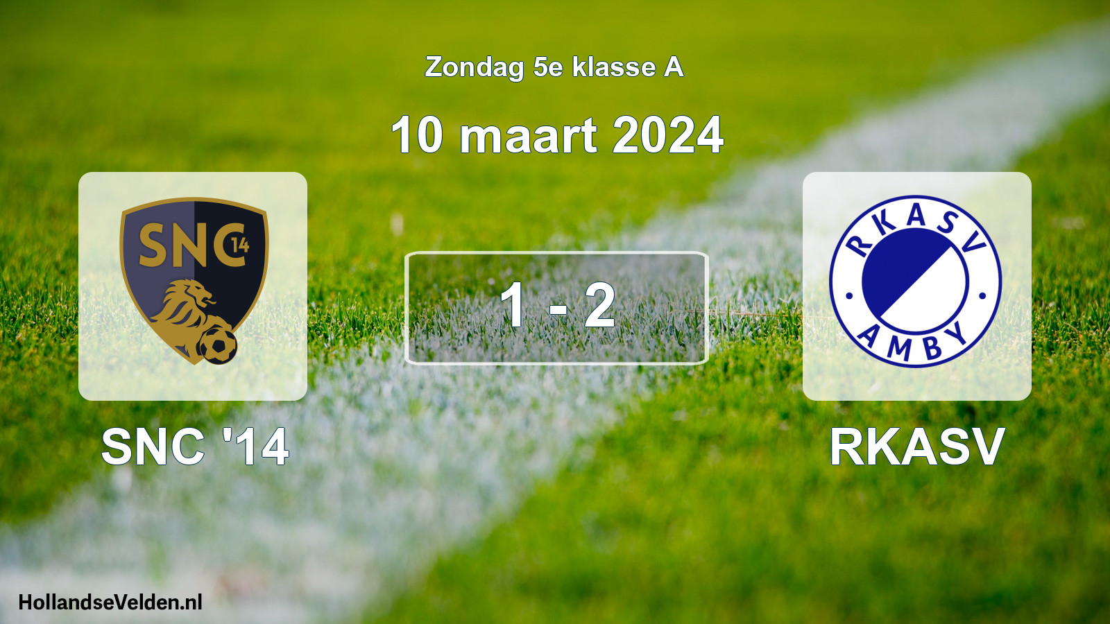 Total number of matches played: SNC '14 - RKASV 1 - 2 (10 March 2024)