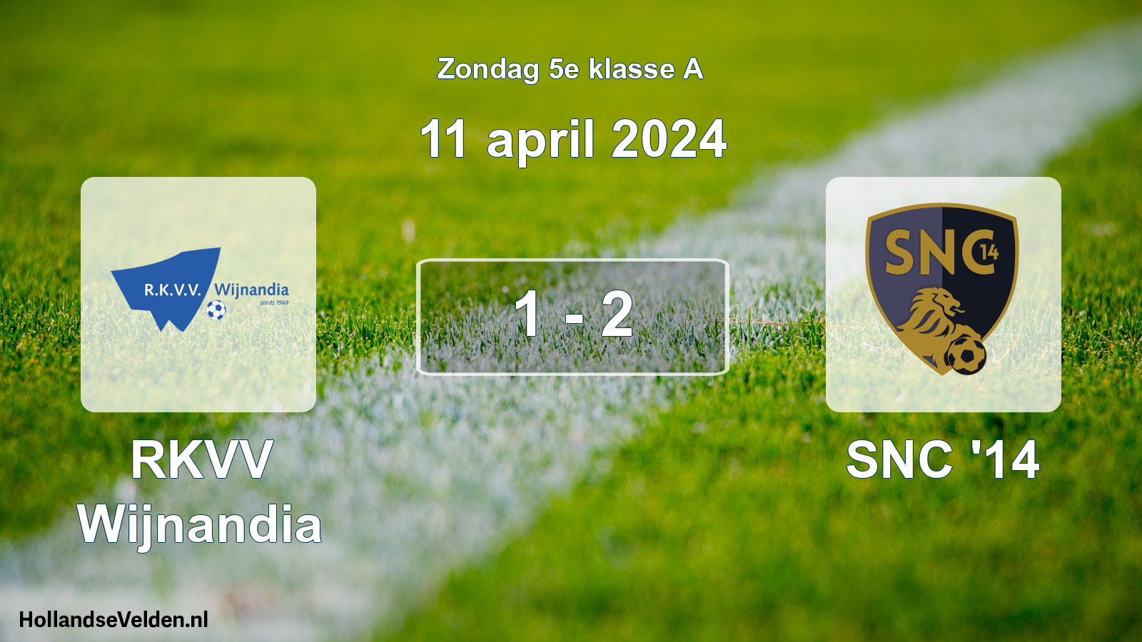 Total number of matches played: RKVV Wijnandia - SNC '14 1 - 2 (11 April 2024)