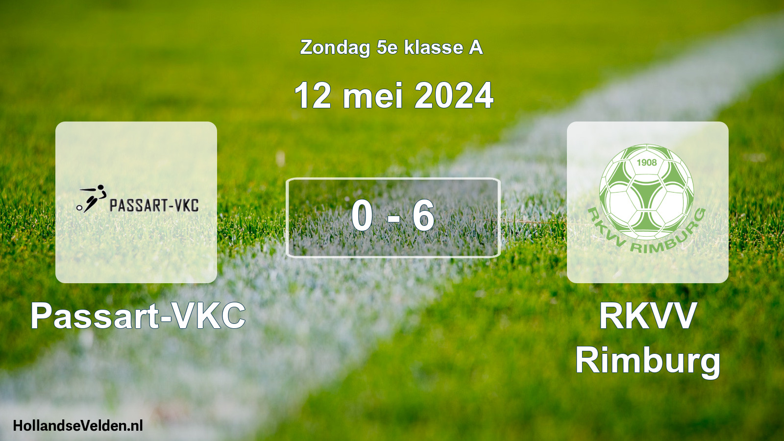 Total number of matches played: Passart-VKC - RKVV Rimburg 0 - 6 (12 May 2024)