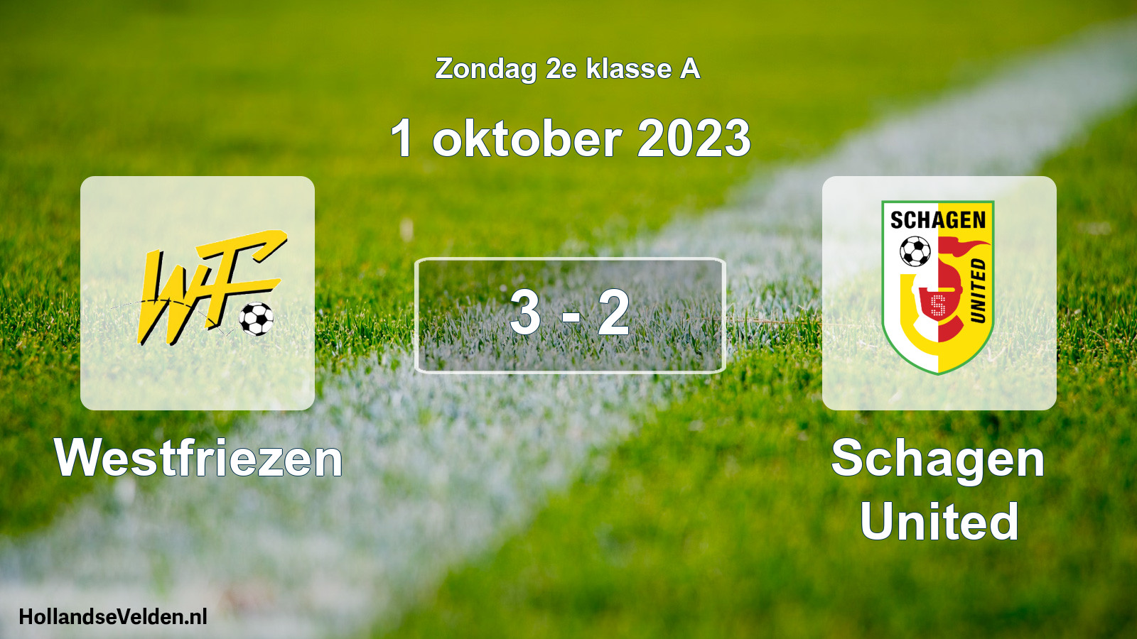 Total number of matches played: Westfriezen - Schagen United 3 - 2 (1 October 2023)