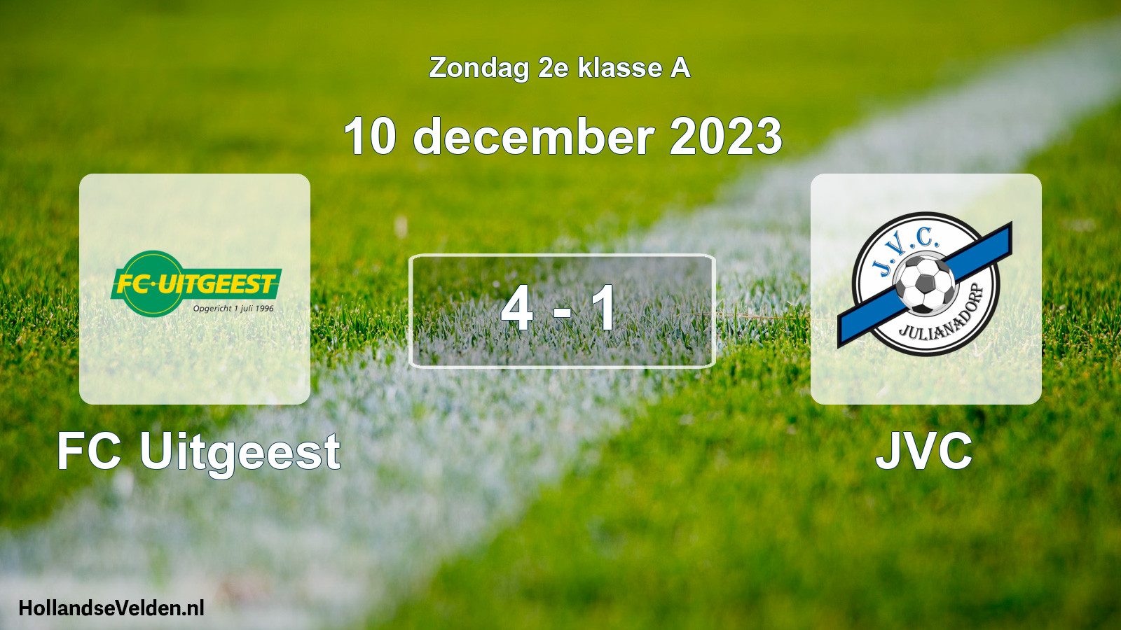 Total number of matches played: FC Uitgeest - JVC 4 - 1 (10 December 2023)